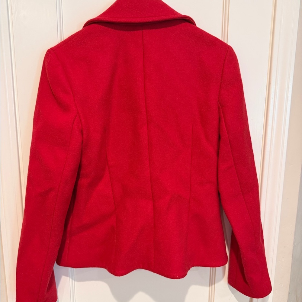 Theory Red Peacoat - Picture 3 of 7